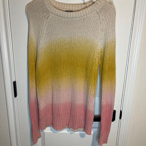 EUC Aerie Ombré Sweater - Yellow/Pink - M